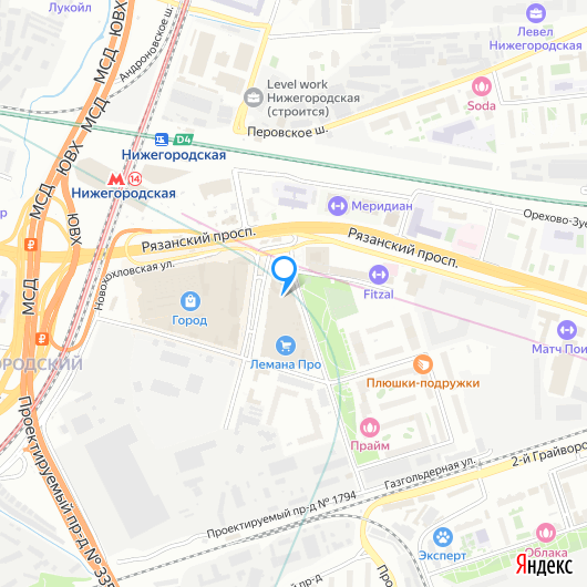 Карта торговых объектов